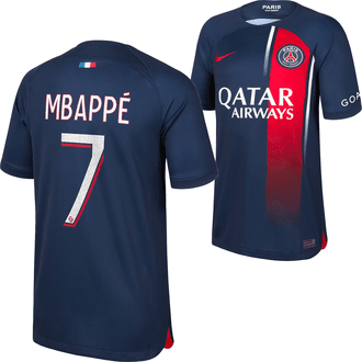 Nike PSG Kylian Mbappé 2023-24 Youth Home Stadium Jersey